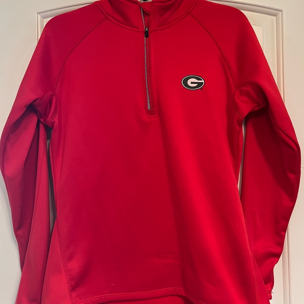Georgia Bulldog fleece top size Medium